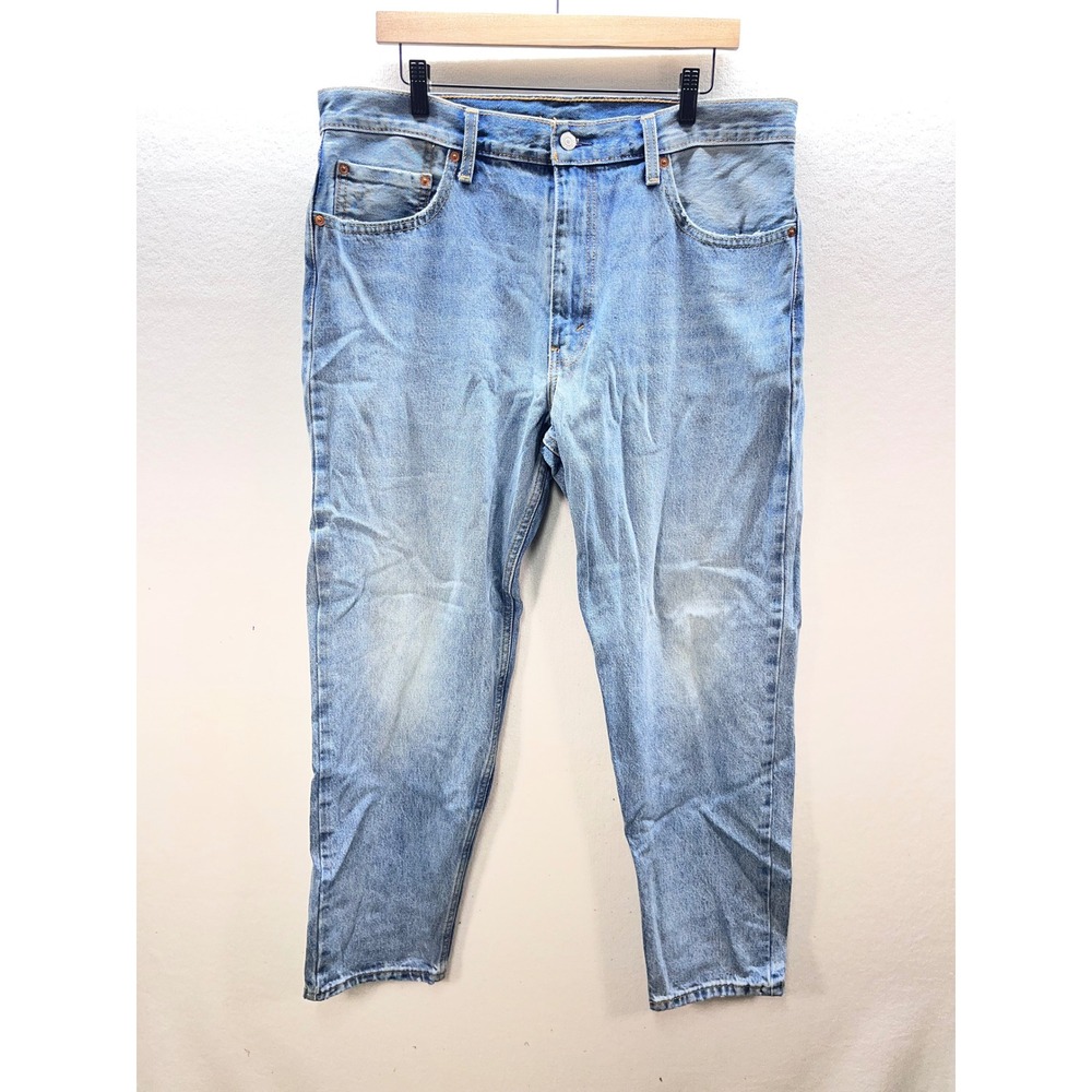 Levis 550 92 Relaxed Tapered Jeans Mens 36/32 Blue Denim Light Wash  Cotton 3158